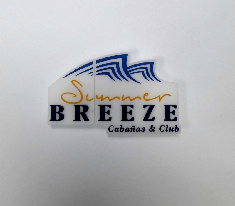 Memoria USB PVC 2D diseño logo Summer Breeze
