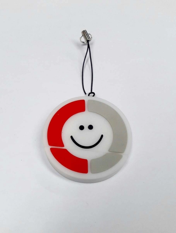 Memoria USB en PVC 2D diseño logo Redondo