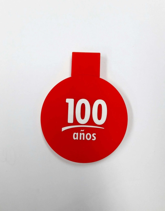 Memoria USB en PVC 2D diseño logo 100 años