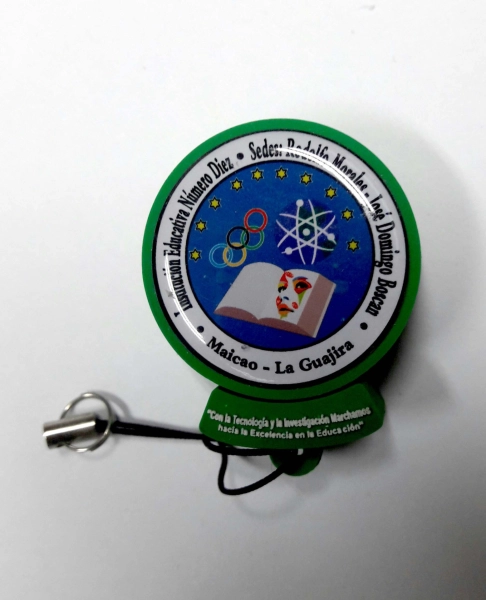 Memoria USB en PVC 2D diseño logo Institucion Educativa #10