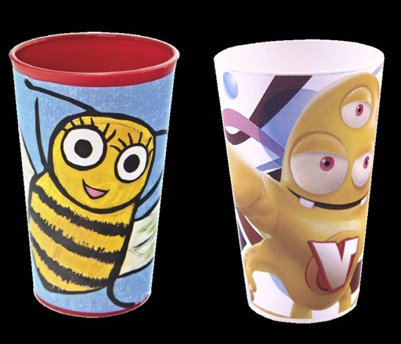 Vaso de 8 onzas, 235 ml, 10.5 alto x 6.7 cmts diametro, en Polipropileno