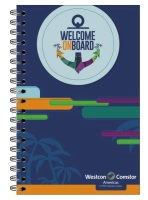 Cuaderno Argollado pasta dura, Media Carta, de 23 x 16 cmts