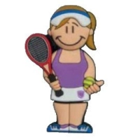 Memoria USB en PVC 2D diseño Tenista