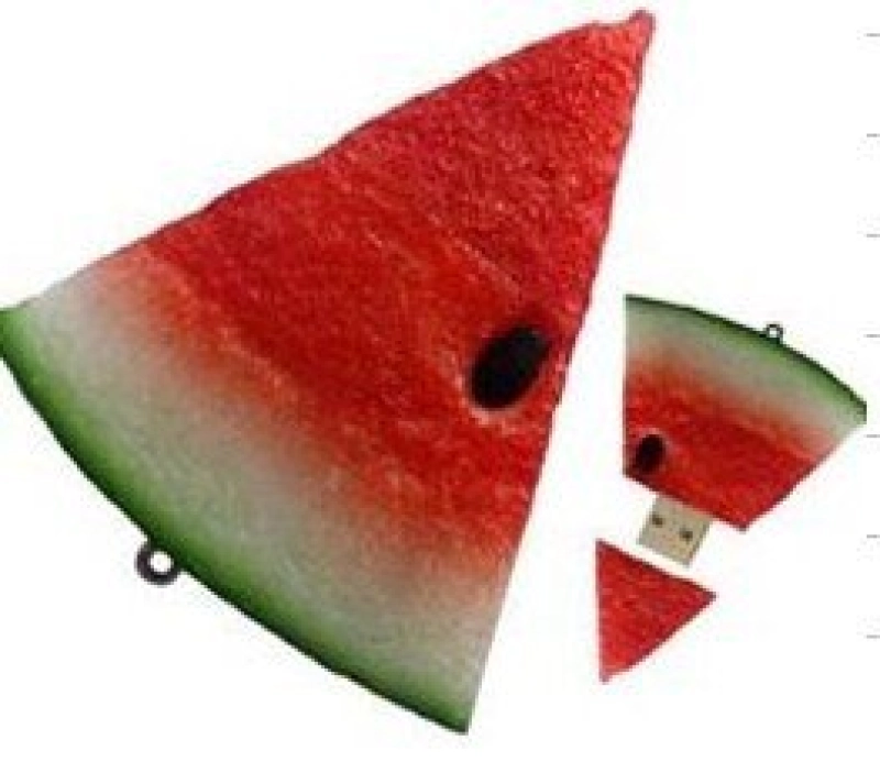 Memoria USB en PVC 2D diseño Sandia o Patilla