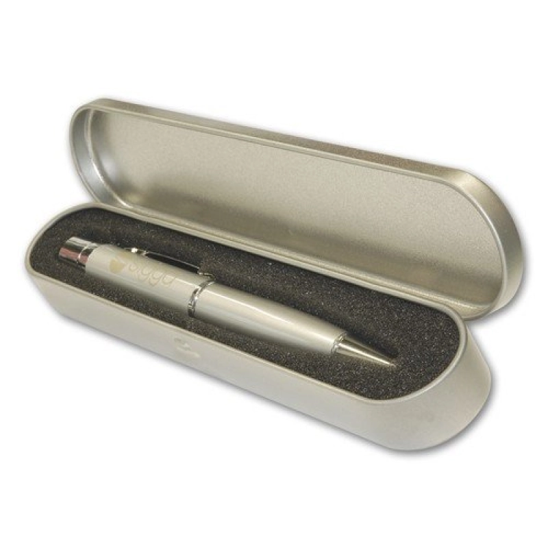 Caja Metalica para Boligrafo con espuma troquelada