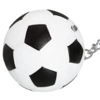 Llavero Linterna Soccer, plastico, con luz LED, de 4 cmts de diametro