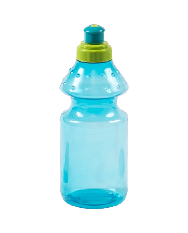 Botilito de 350 ml, 11 onzas, 17.5 x 6.5 cmts, tapa Push Pull