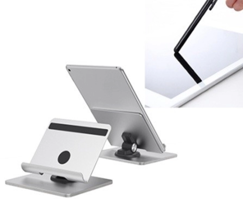 Stand Metalico para Celular y Tablet, tamaño 11.9 x 10 x 4.5 cmts