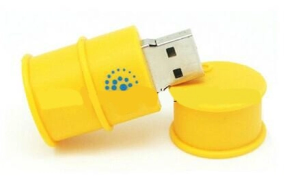 Memoria USB PVC 3D diseño Tambor de Aceite