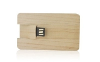 Memoria USB en madera en forma de Tarjeta
