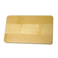 Memoria USB en madera en forma de Tarjeta