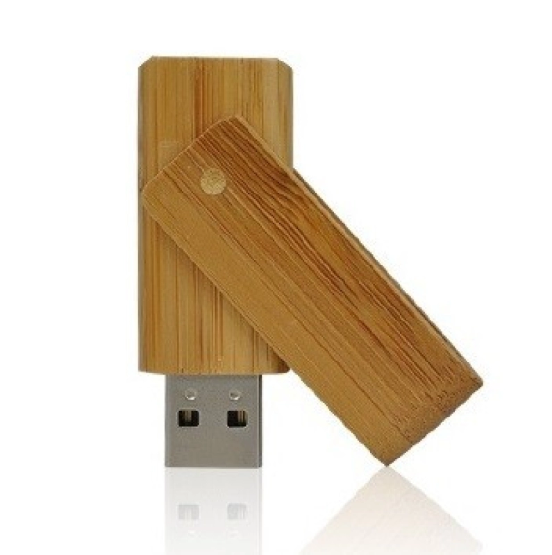 Memoria USB giratoria en madera