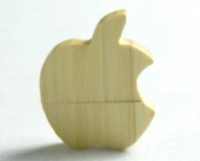 Memoria USB en madera en forma de Manzana