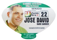 Abanico troquelado en Propalcote de 320 gramos, 23 x 22 cmts