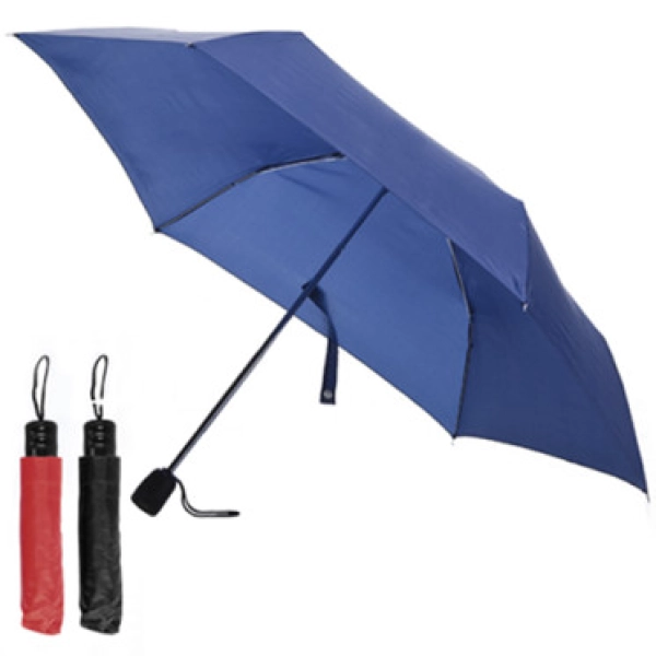 Paraguas Purse, de cartera, de 21”, mango en caucho.