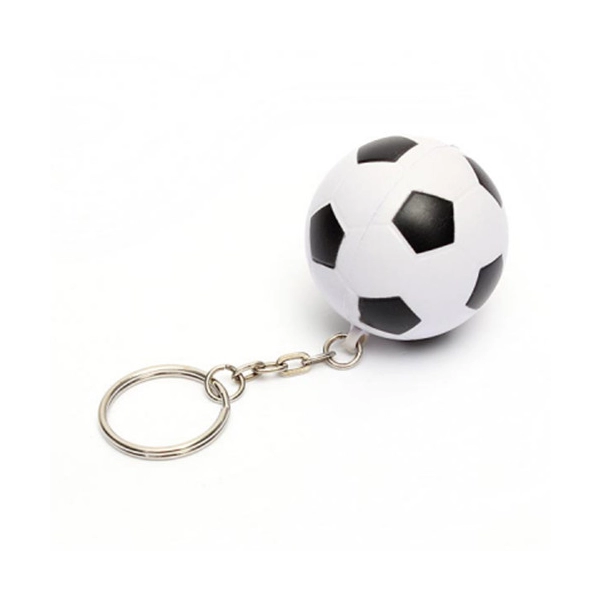 Llavero Balon de Futbol Antitress, en PU, de 4.5 cmts de diametro