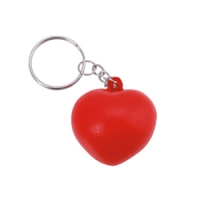 Llavero Corazón Antistress, en PU, de 3.8 x 4 cmts