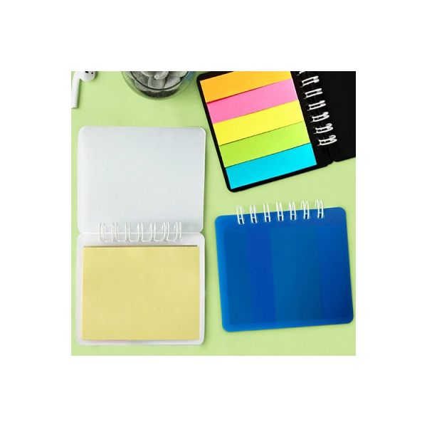 Set Post It Square, argollado, de 8.5 x 8 cmts
