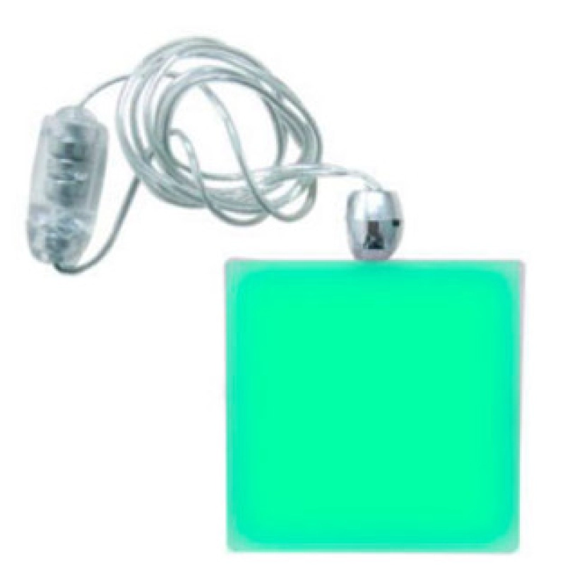 Collar Luminoso Cuadrado, de 3.9 cmts