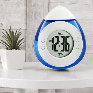 Reloj Ocean, Digital LCD de baterias que funcionan con agua, 11 x 10.5 x 10.5 cmts