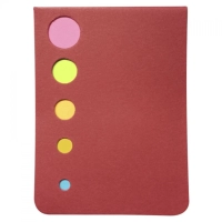 Set Post It Planet,  en carton reciclado, 5.5 x 8.5 cmts