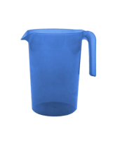 Jarra Redonda, de 1 Litro, de alto 16 y diametro 11.2 cmts, elaborada en PP